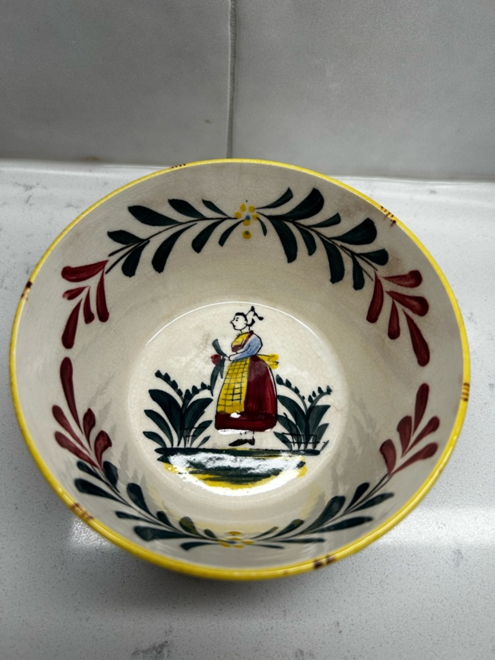 Vintage Hand Painted Bowl